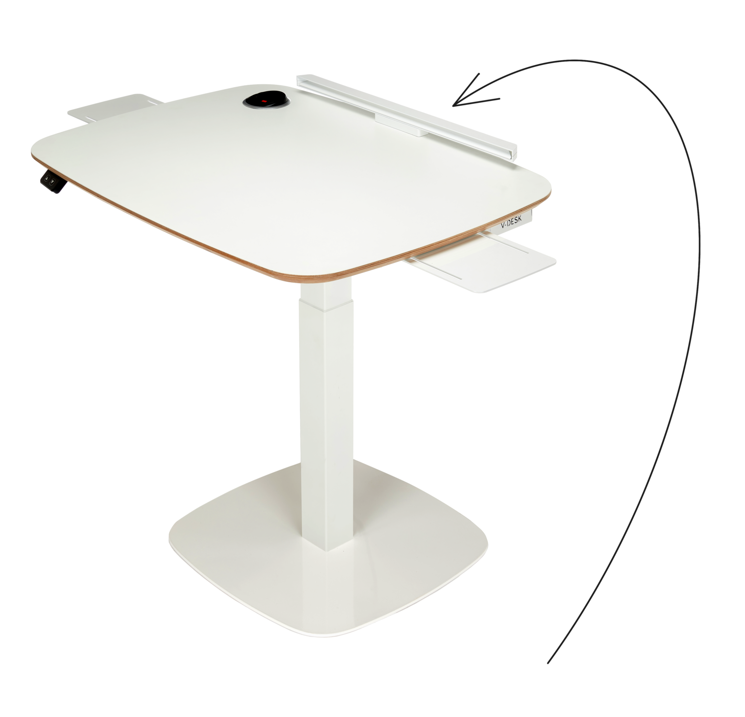 VDESK POP Beautifully designed electric height adjustable standing